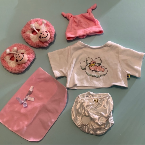 Build-A-Bear Other - BUILD-A-BEAR CLOTHES PAJAMAS SLIPPERS